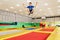 GOMEL, Belarus - MARCH 28, 2018: Children`s entertainment trampoline center NEO LAND.