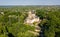 Gomel palace and park ensemble. View of the early Peter and Paul Cathedral from above