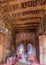 GONDAR, ETHIOPIA - MARCH 13, 2019: Colorfuly decorated interior of Debre Birhan (Berhan) Selassie church in