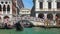 Gondol Boat Going in Canals in Venice Italy