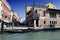 Gondola Boat in Venice Grand Channel