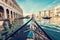 Gondola cruise on Grand Canal in Venice, Italy