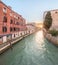 Gondola with gondolier in Venice, Italy