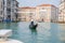 Gondola and gondolier in Venice. Italy