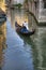 Gondola and gondolier, Venice, Italy