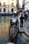 Gondola and gondolier, Venice, Italy