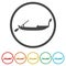 Gondola icons set - Vector Illustration
