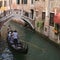 Gondola on narrow canal