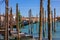 Gondola in the pier in Venice, Italy