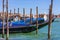 Gondola in the pier in Venice, Italy