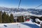 Gondola ski lift Harschbischl in St. Johann in Tirol