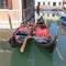 Gondola - symbol of Venice, narrow side channel, Venice, Italy