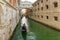 Gondola under the Bridge of Sighs in Venice