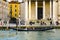 Gondola in Venice on Canal Grande in front of San Simeone Piccolo