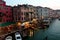 Gondolas and Buildings in Venice,Italy