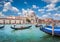 Gondolas on Canal Grande with Basilica di Santa Maria della Salute, Venice, Italy