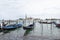 Gondolas docked in front of San Giorgio Maggiore