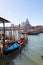 Gondolas in front of Santa Maria della Salute, Venice, Italy