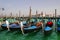 Gondolas on Grand Canal and San Giorgio Maggiore.