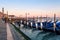 Gondolas on Grand Canal in Venice