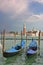 Gondolas by the Piazzetta di San Marco in Venice