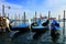 Gondolas at St Marks square, Venice, Italy