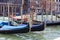 Gondolas - symbol of Venice, Canal Grande, harbor, Venice, Italy