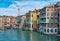 Gondolas and vaporetto on the Grand Canal