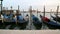 Gondolas in Venezia, Italy.