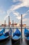 Gondolas & View to San Giorgio Maggiore, Venice,