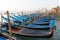 Gondole, typical Venecian boat in Venice, Italy