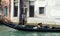 Gondolier and boat on the grand canal, Venice Italy