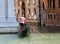 gondolier on the Gondola the boat to take tourists on waterways