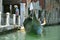 Gondolier in Venice , Italy