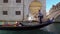 Gondolier on Venice, Italy canal