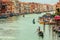 Gondoliers on Grand Canal, Venice