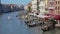 Gondoliers in the Grand Canal, Venice, Italy. Ancient city of venice