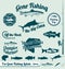 Gone Fishing Labels and Stickers