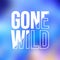 Gone wild. Life quote with modern background vector