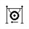 Gong Pixel Art, Gong Percussion Instrument