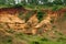 Gongoni, gorge of red soil, India