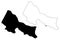 Goochland County, Commonwealth of Virginia U.S. county, United States of America, USA, U.S., US map vector illustration,