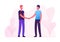 Good Deal Concept. Business Partners Men Handshaking. Businesspeople Meeting for Project Discussion, Shaking Hands