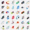 Good design icons set, isometric style