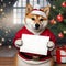 good dog good shiba inu text logo mockup december christmas mock up