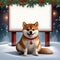 good dog good shiba inu text logo mockup december christmas mock up