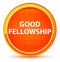 Good Fellowship Natural Orange Round Button