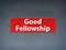 Good Fellowship Red Banner Abstract Background