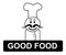 Good Food Chef Indicates Cooking In Kitchen And Competent