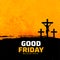 Good friday abstract background with jesus christ crucifixion scene